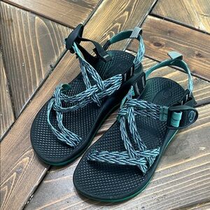 Chaco kids Black and Teal Sandals
